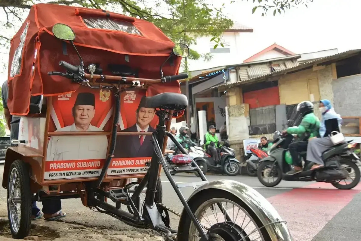 Becak listrik bantuan Presiden Prabow / Pieter Abraham