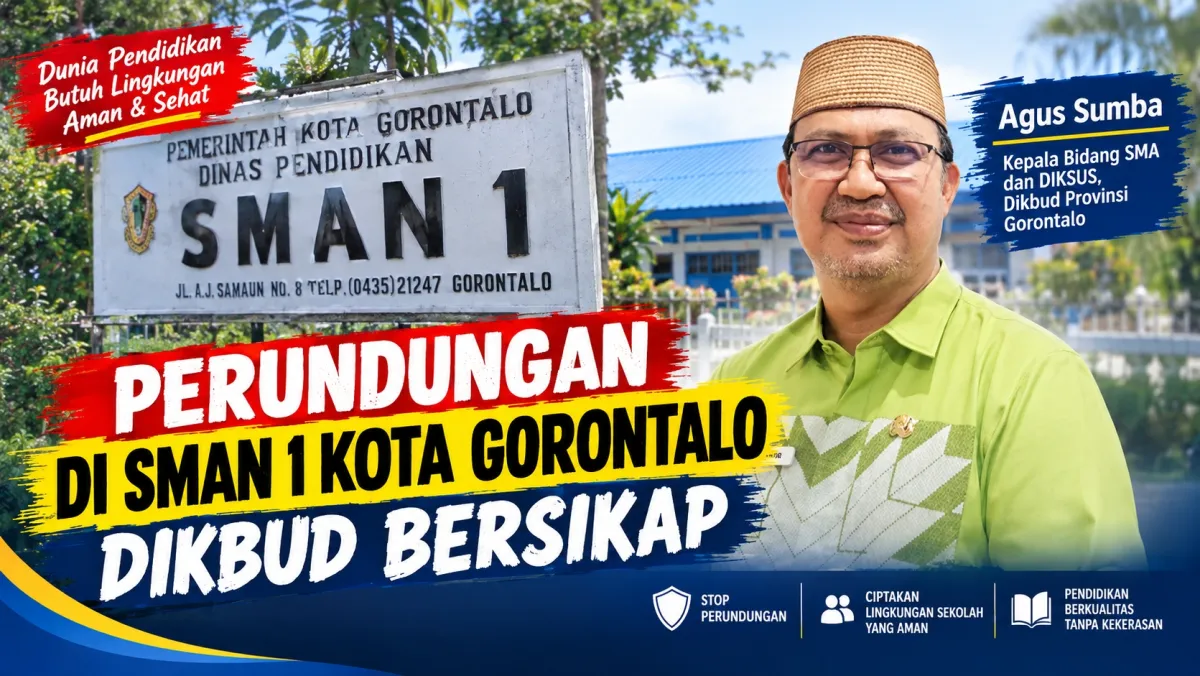 Dikbud Tempuh Lima Langkah Tangani Perundungan SMAN 1 Gorontalo