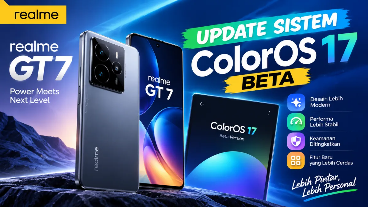 Realme GT 7 Update Sistem ColorOS 17 Beta