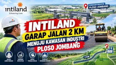 Intiland Garap Jalan 2 Km Menuju Kawasan Industri Ploso Jombang