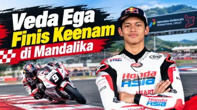 Veda Ega Finis Keenam di Mandalika, Bangkit dari Lembah Moto3
