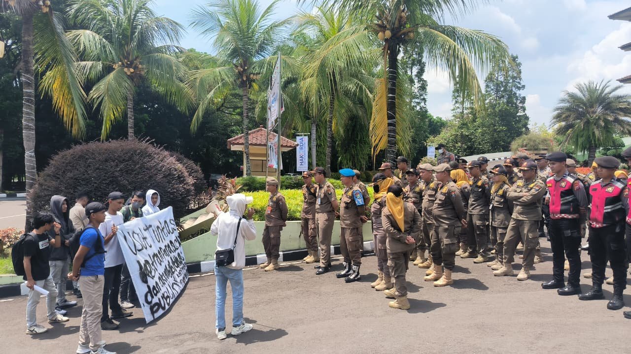 Aksi Mahasiswa Soroti Surat Bantuan Sponsorship KORPRI Kabupaten Tangerang