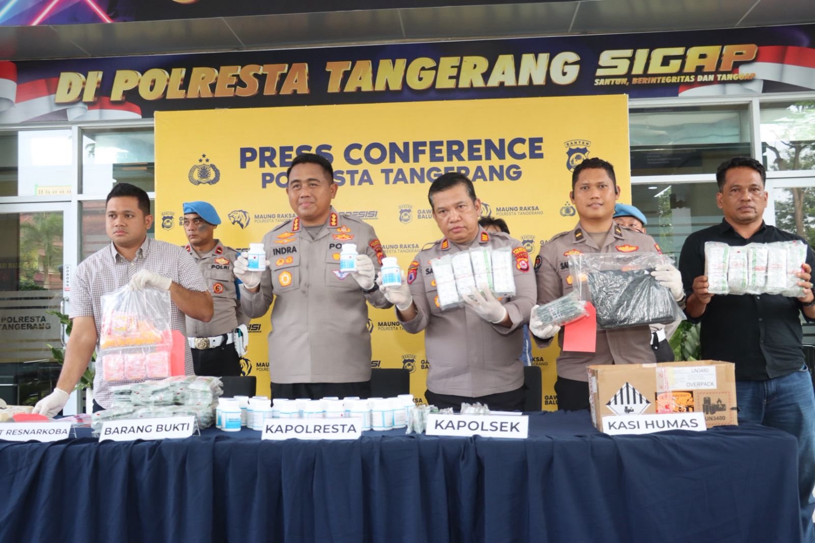 Polresta Tangerang Bongkar Peredaran 37 Ribu Butir Obat Keras Ilegal